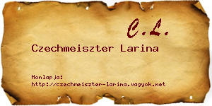 Czechmeiszter Larina névjegykártya
